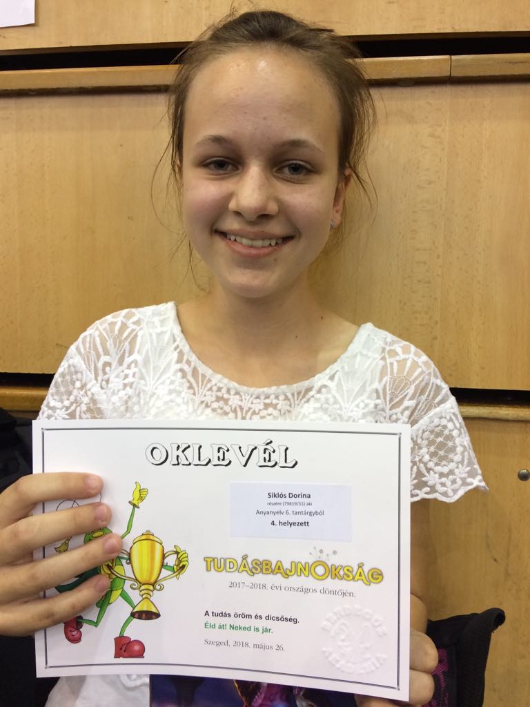 Bendegúz verseny: Siklós Dorina